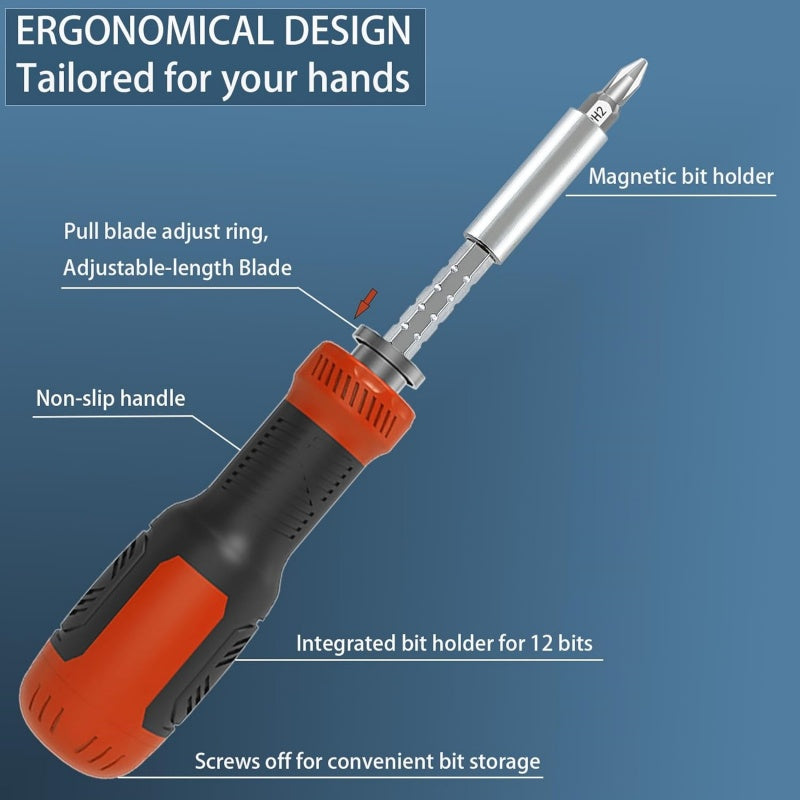13-in-1 adjustable screwdriver
