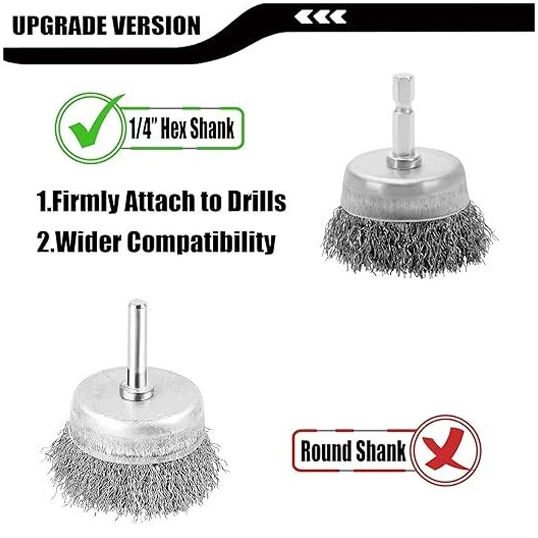13-Piece Wire Brush Set for Drills - image 5