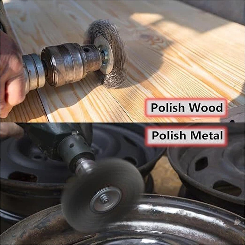 13-Piece Wire Brush Set for Drills - image 6