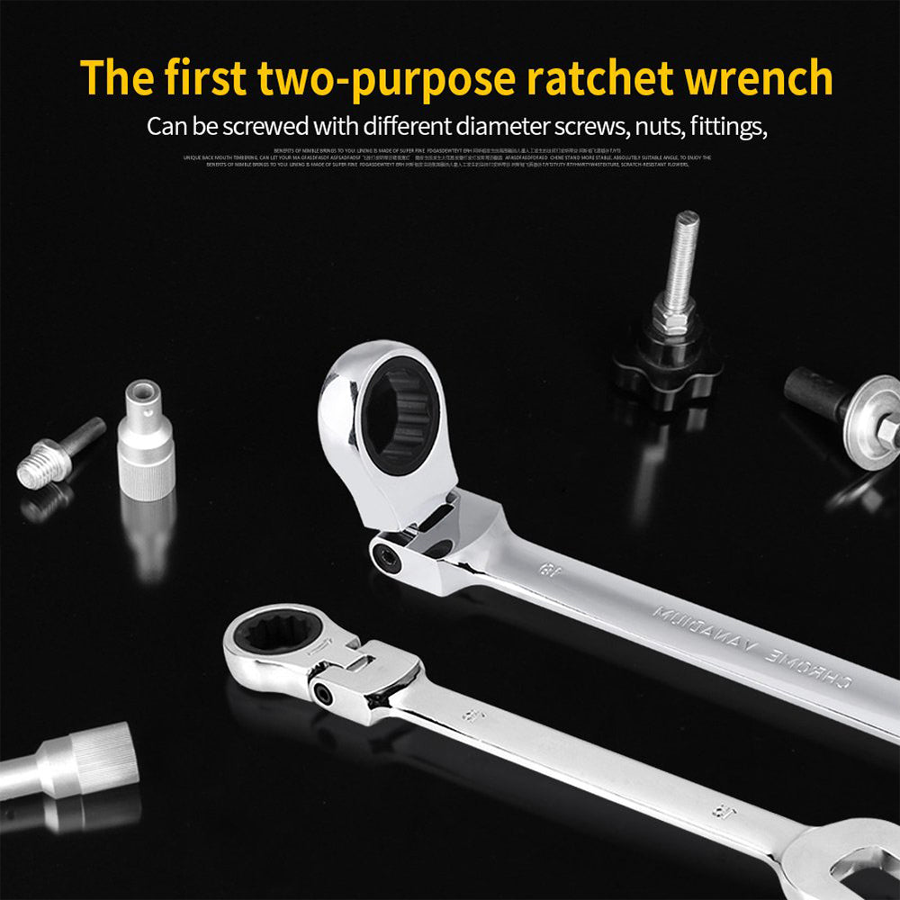12-piece flexible-head ratchet spanner set – photo 5