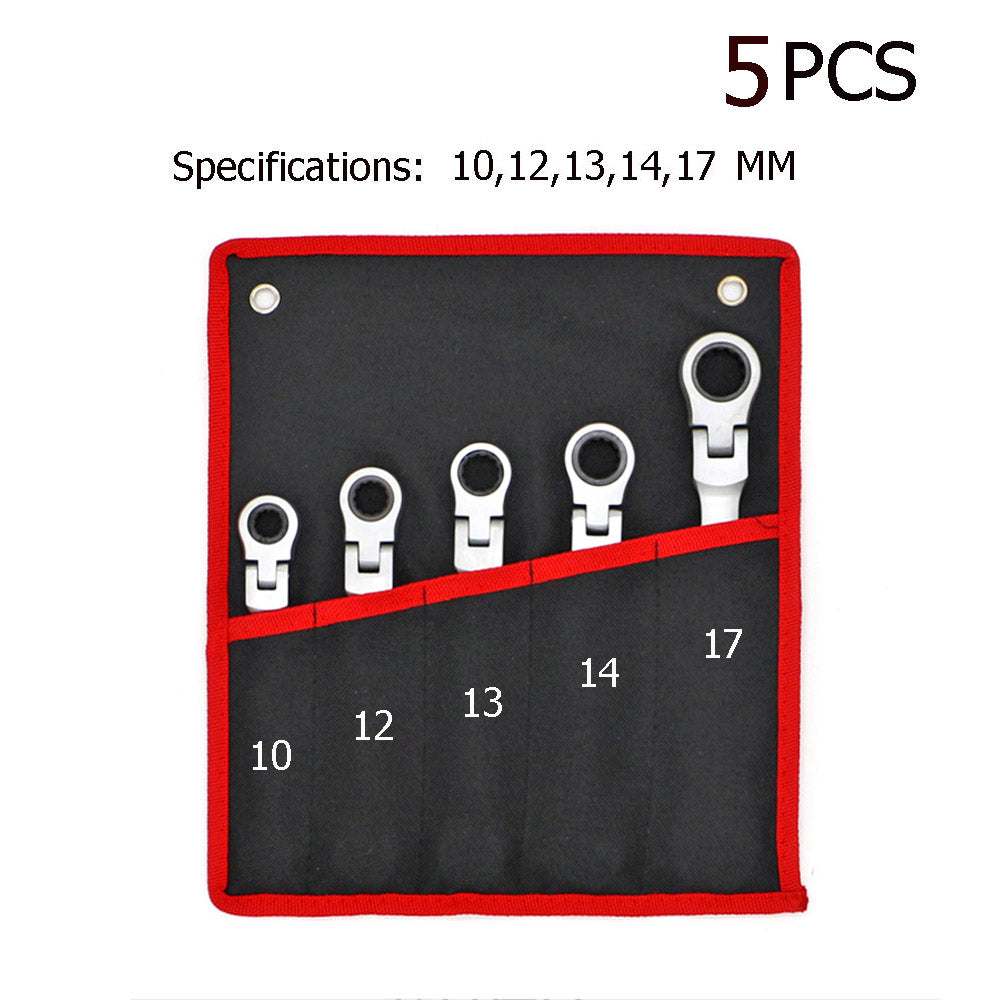 12-piece flexible-head ratchet spanner set – photo 4