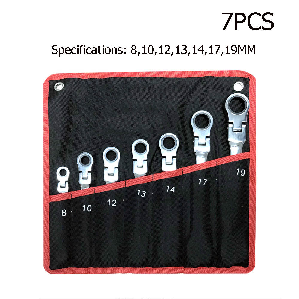 12-piece flexible-head ratchet spanner set – photo 2