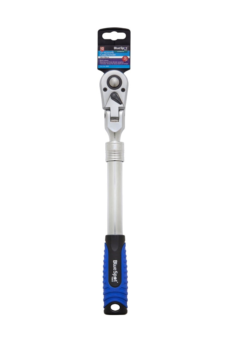 Blue Spot Tools 1/2" Telescopic Flexible Ratchet (350-490mm) (72 Teeth)