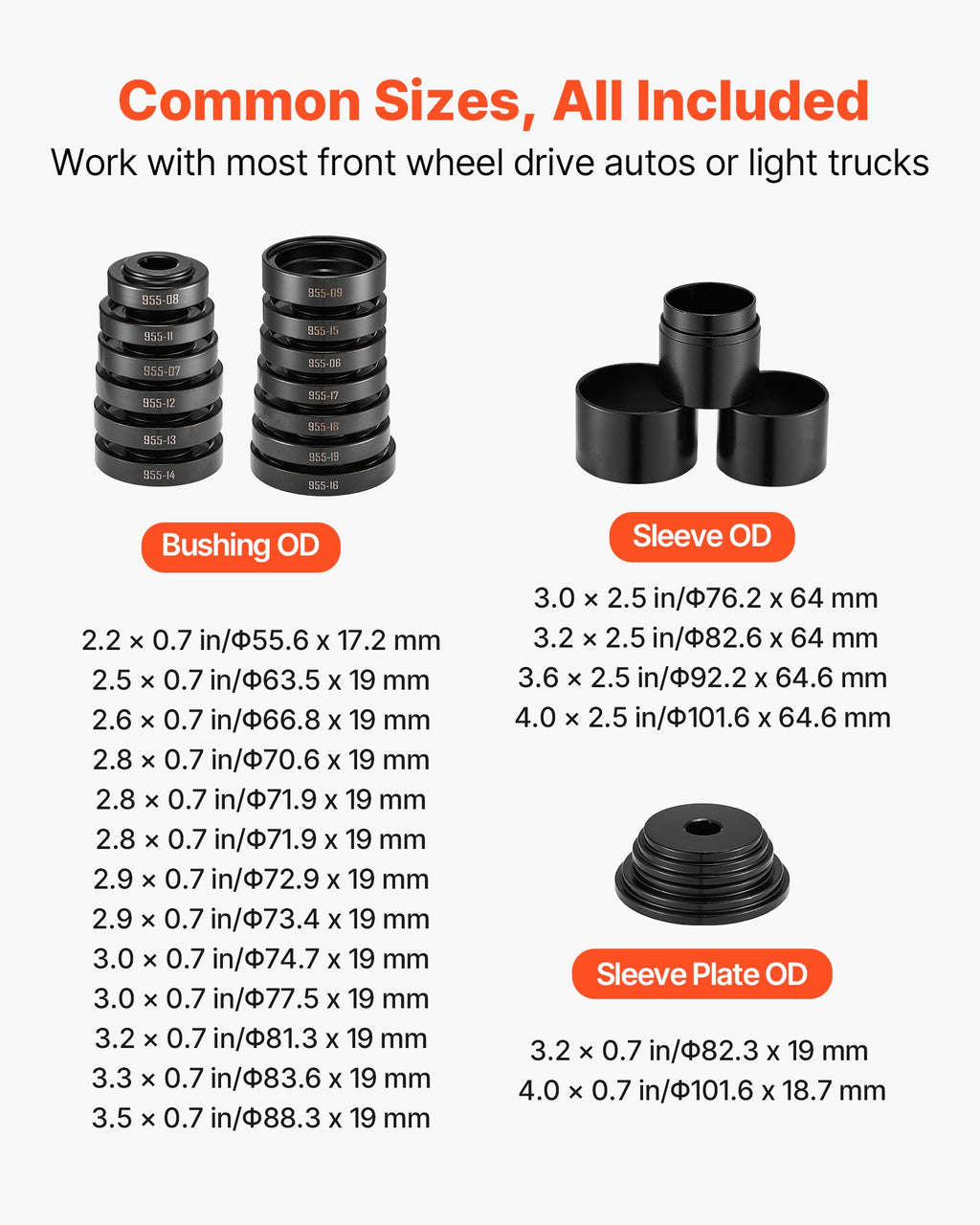 VEVOR wheel bearing press kit – photo 2