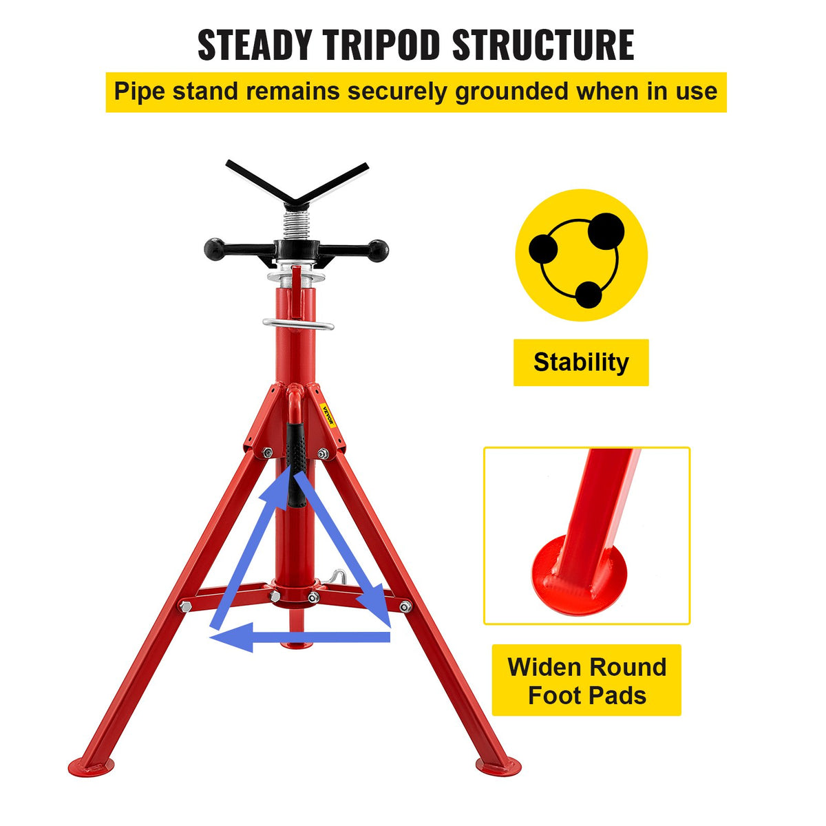 VEVOR V-head pipe stand – photo 6