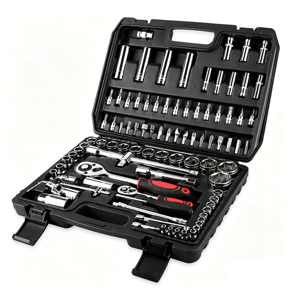 94-Piece 1/4" & 1/2" Drive Socket and Bit Set - image 6
