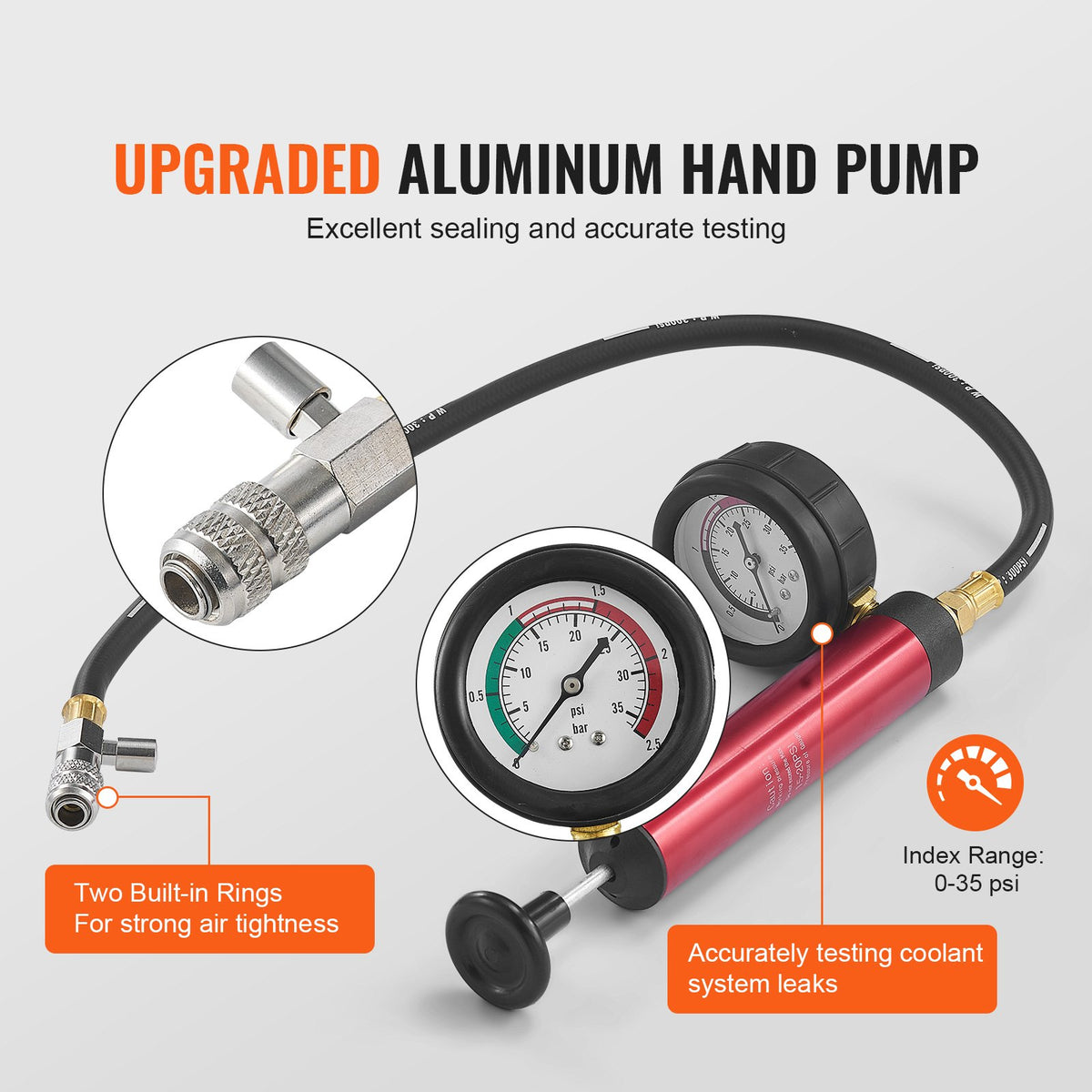 VEVOR coolant pressure tester kit – photo 3