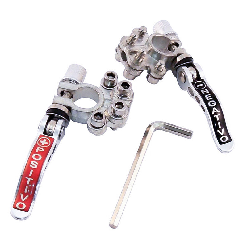 Copper Battery Terminal Clamps, Pair - image 2