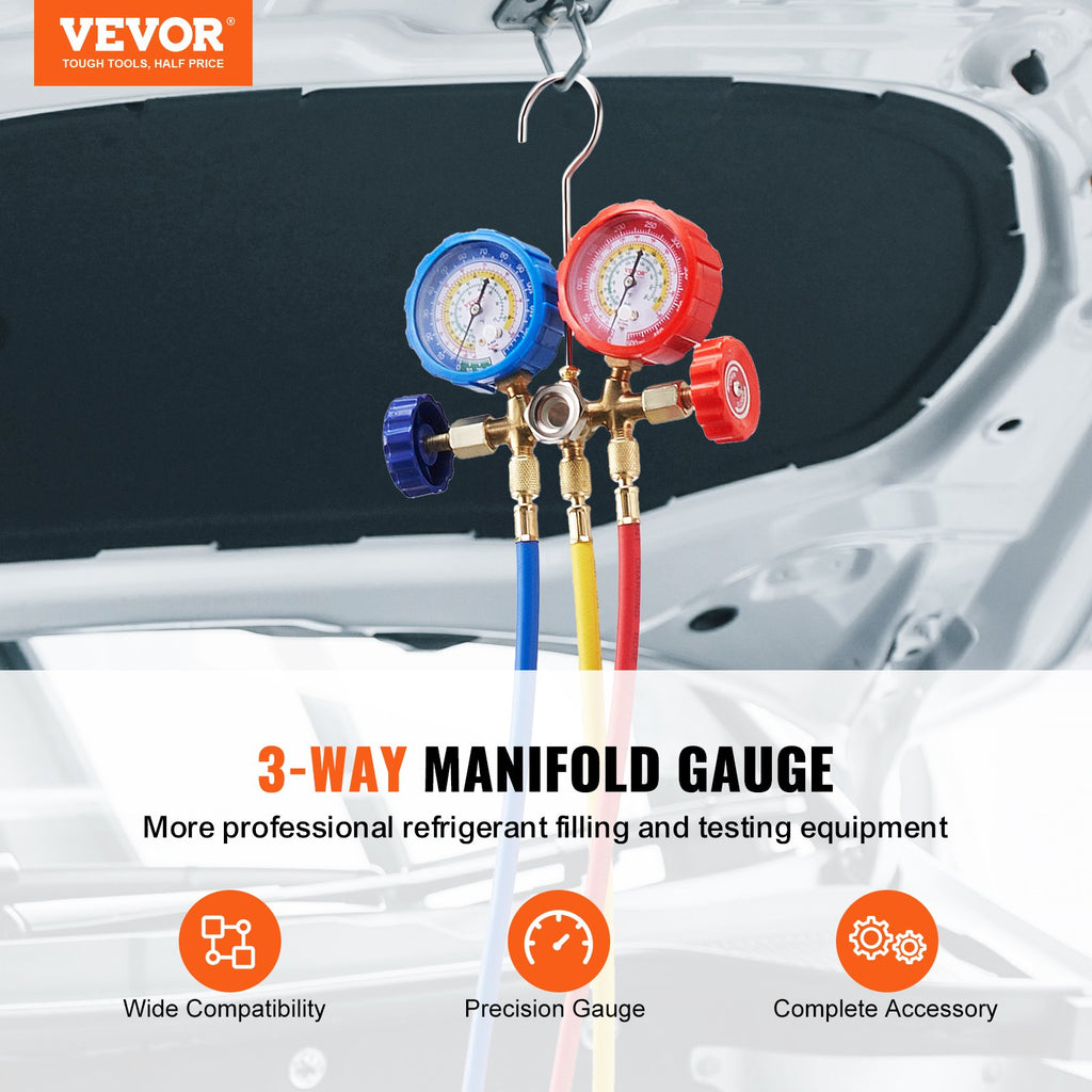 VEVOR 3-way AC manifold gauge set – photo 2