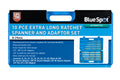 Blue Spot Tools 10-Piece Extra Long Ratchet Spanner and Adaptor Set (8-19mm)