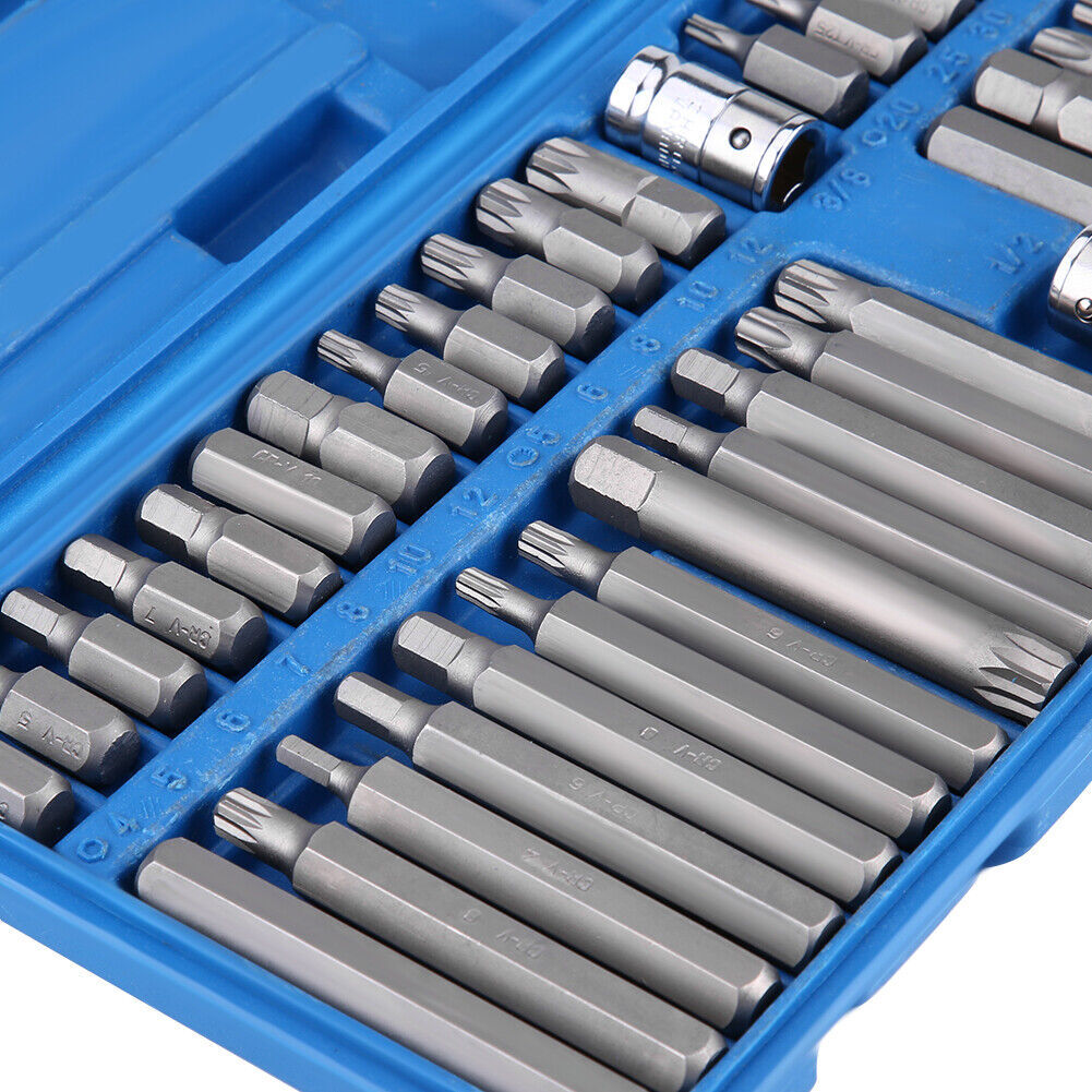 40-Piece Torx, Hex & Spline Bit Socket Set, 3/8" & 1/2" Drive - image 2