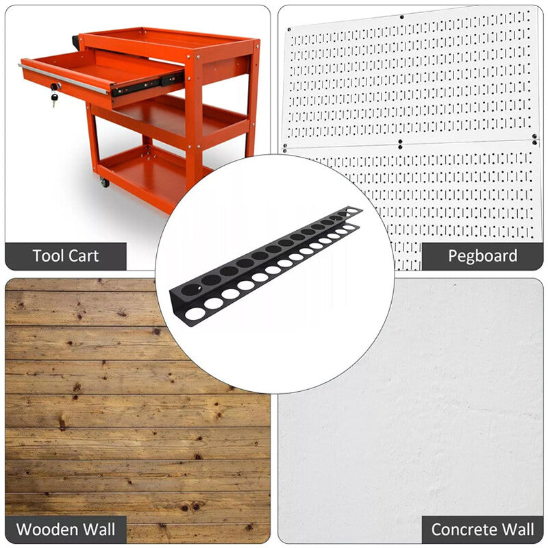 Wall-Mounted Screwdriver Rack, Holds 14 - image 4