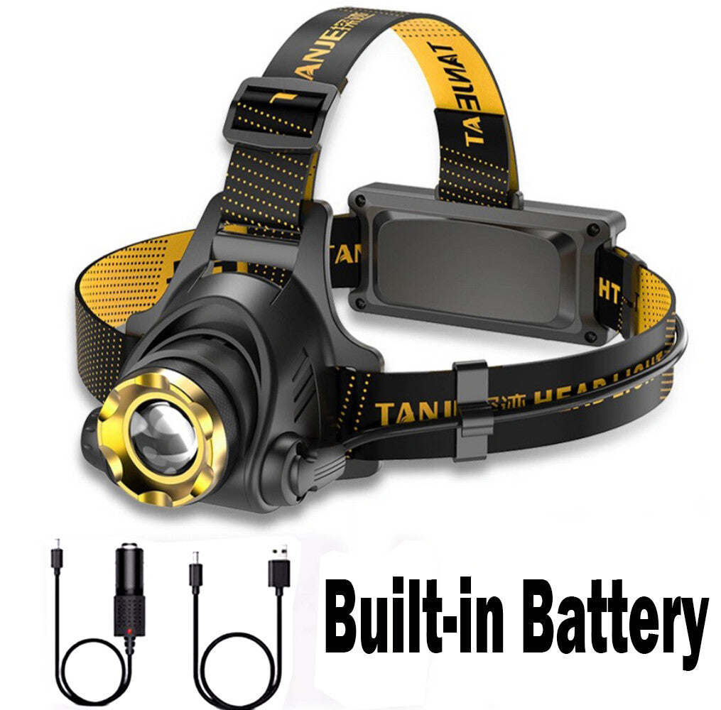 Rechargeable Zoom Head Torch, 3 Modes - image 6