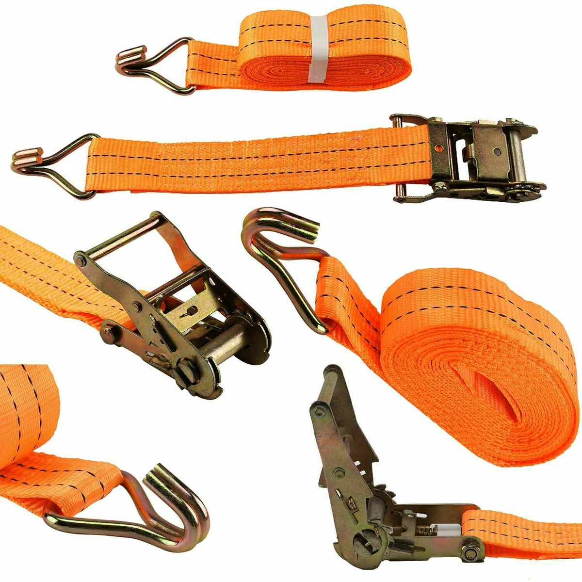 Ratchet Tie-Down Straps, 50 mm x 6 m, 3000 kg, Pack of 4 - image 5