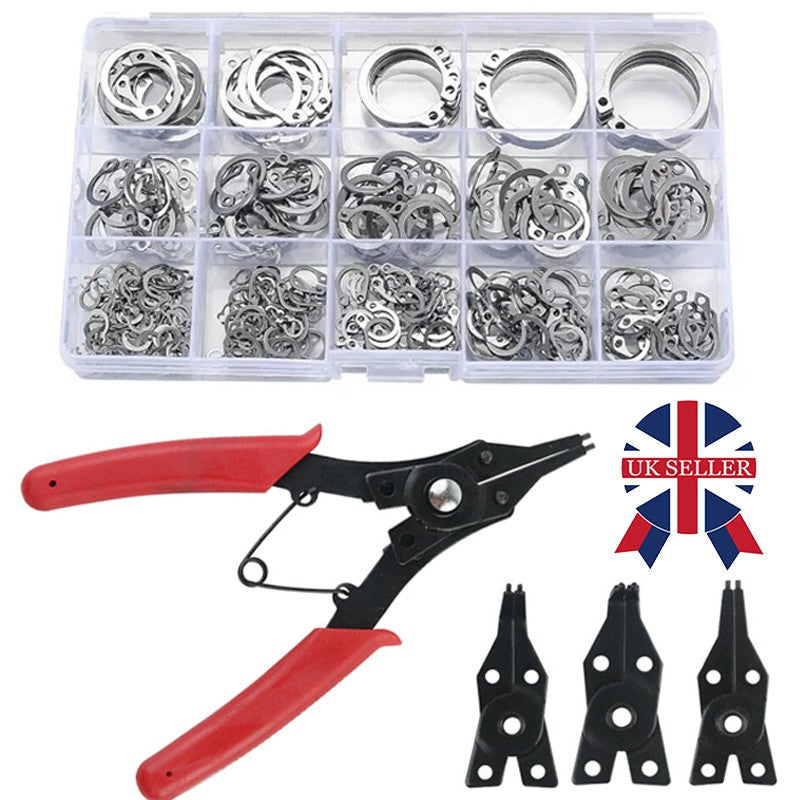 External Circlip Assortment, 8–26 mm, 304 Stainless Steel - image 2