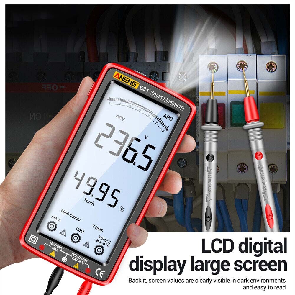 6000-Count True RMS Digital Multimeter, Rechargeable - image 4
