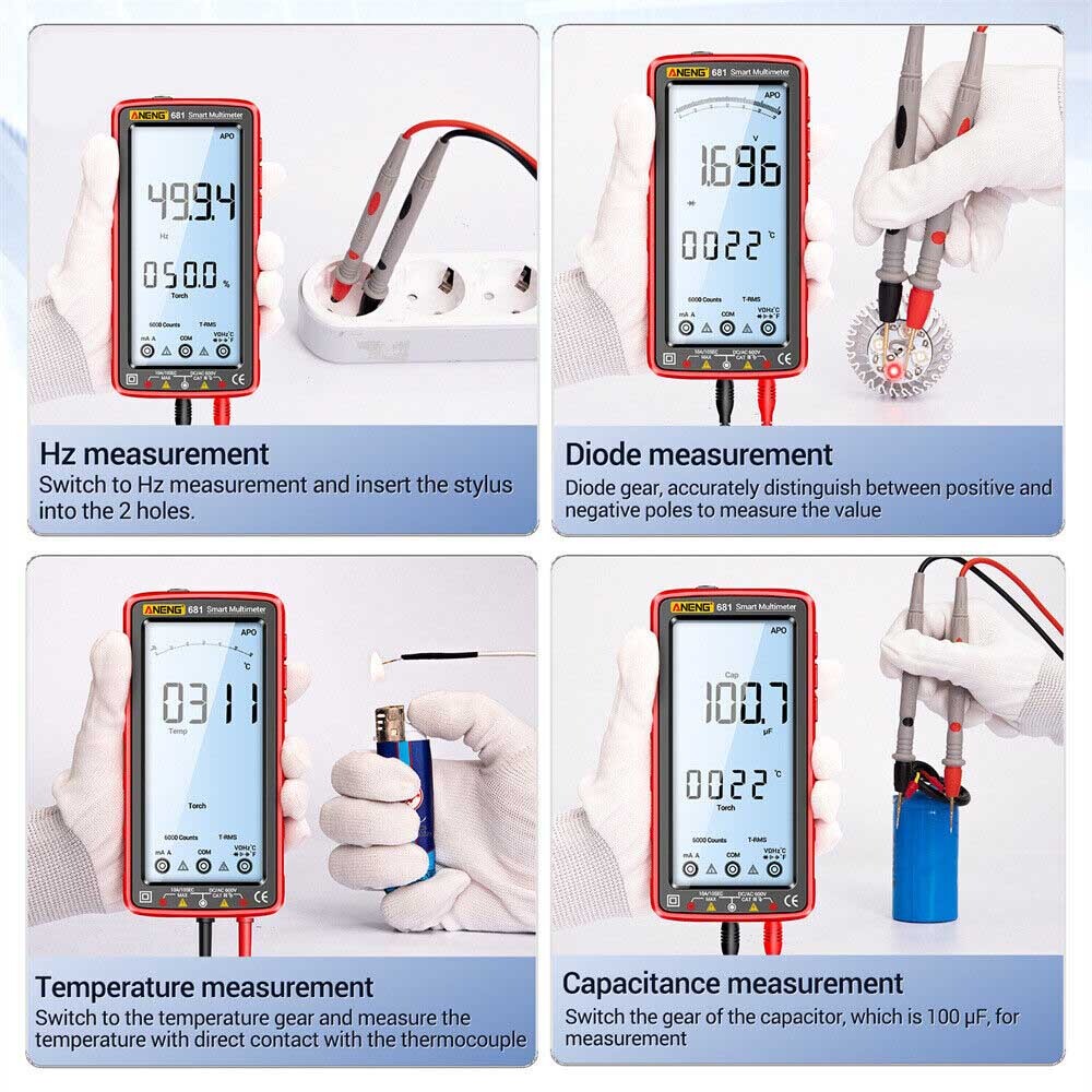 6000-Count True RMS Digital Multimeter, Rechargeable - image 3