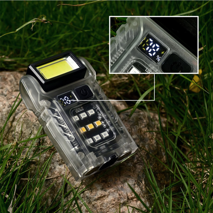 Mini Magnetic Rechargeable Pocket Torch with Clip - image 5