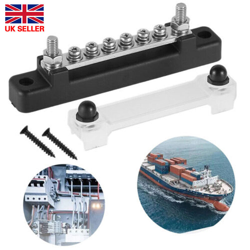 6-Way Power Distribution Bus Bar, 12 V - image 1