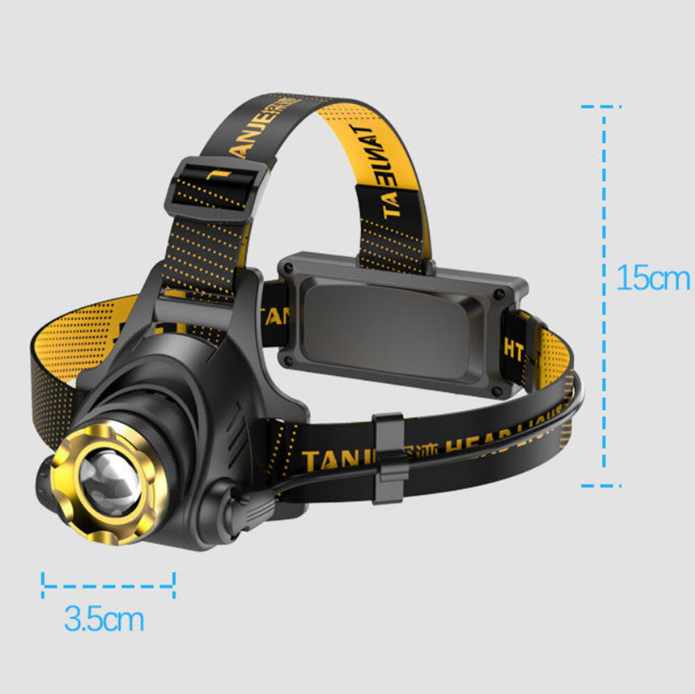Rechargeable Zoom Head Torch, 3 Modes - image 2