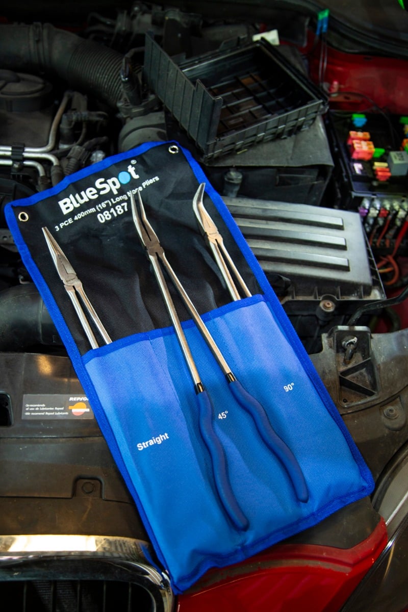Blue Spot Tools 3-Piece 400mm (16") Long Nose Pliers In Wallet