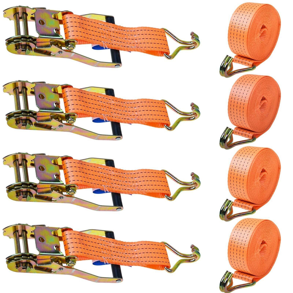 Ratchet Tie-Down Straps, 50 mm x 6 m, 3000 kg, Pack of 4 - image 1