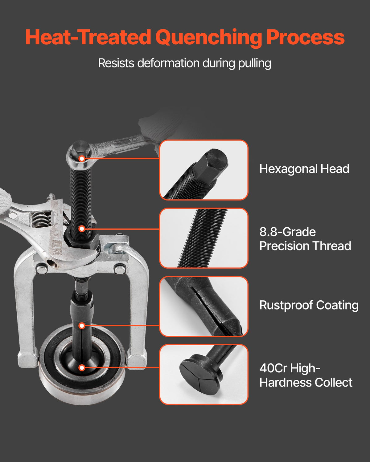 16-Piece Blind Hole Bearing Puller & Slide Hammer Kit - image 5