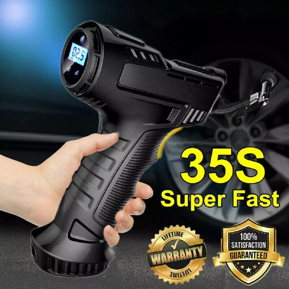Cordless 12V Tyre Inflator with Digital Preset & LED Light - image 5