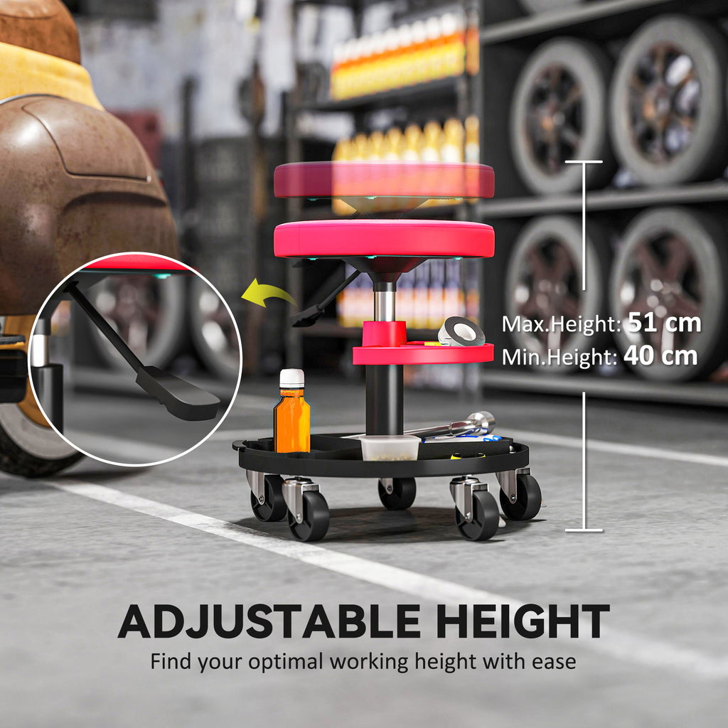 Rolling mechanic stool – photo 5