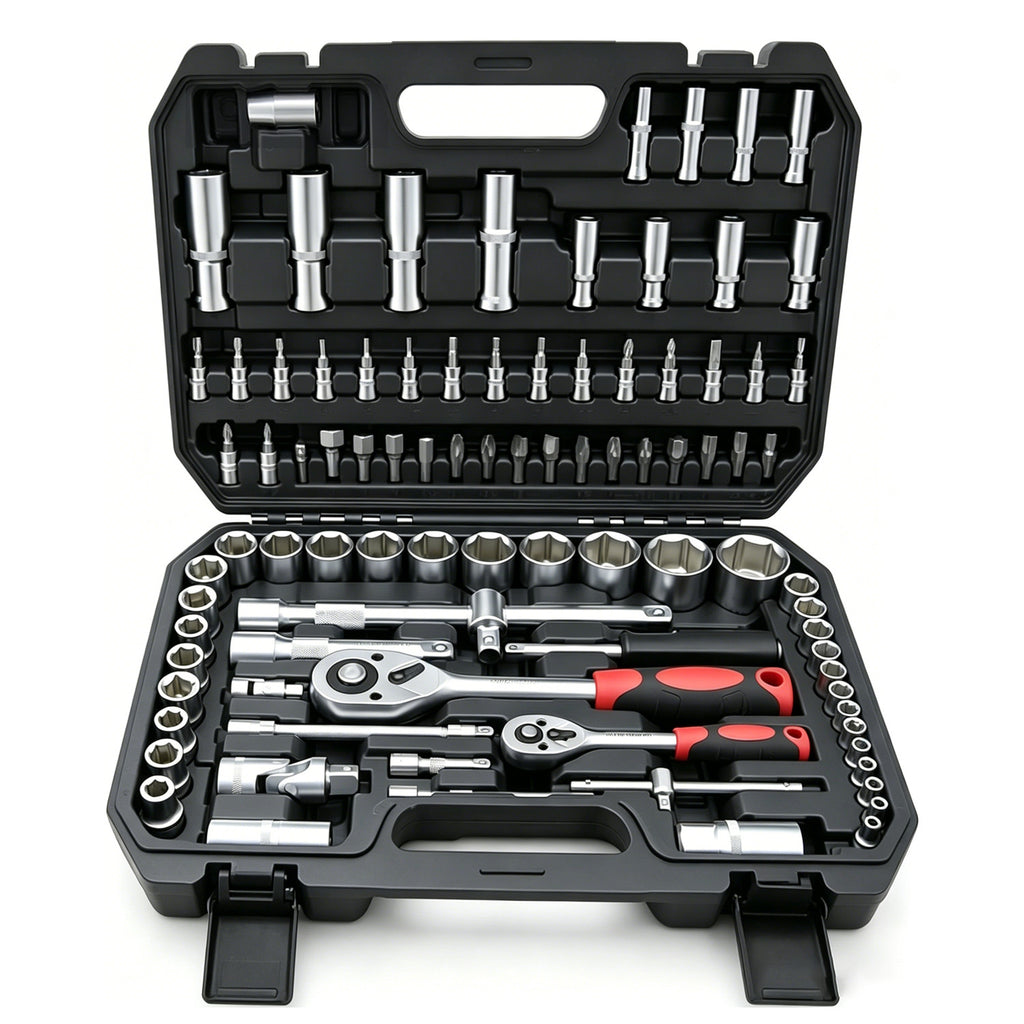 94-Piece 1/4" & 1/2" Drive Socket and Bit Set - image 4