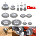 13-Piece Wire Brush Set for Drills - image 1