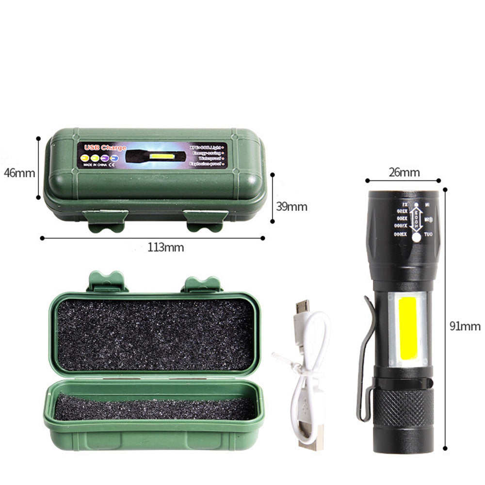 Telescopic Rechargeable COB Pen Light - image 2