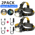 Rechargeable Zoom Head Torch, 3 Modes - image 1