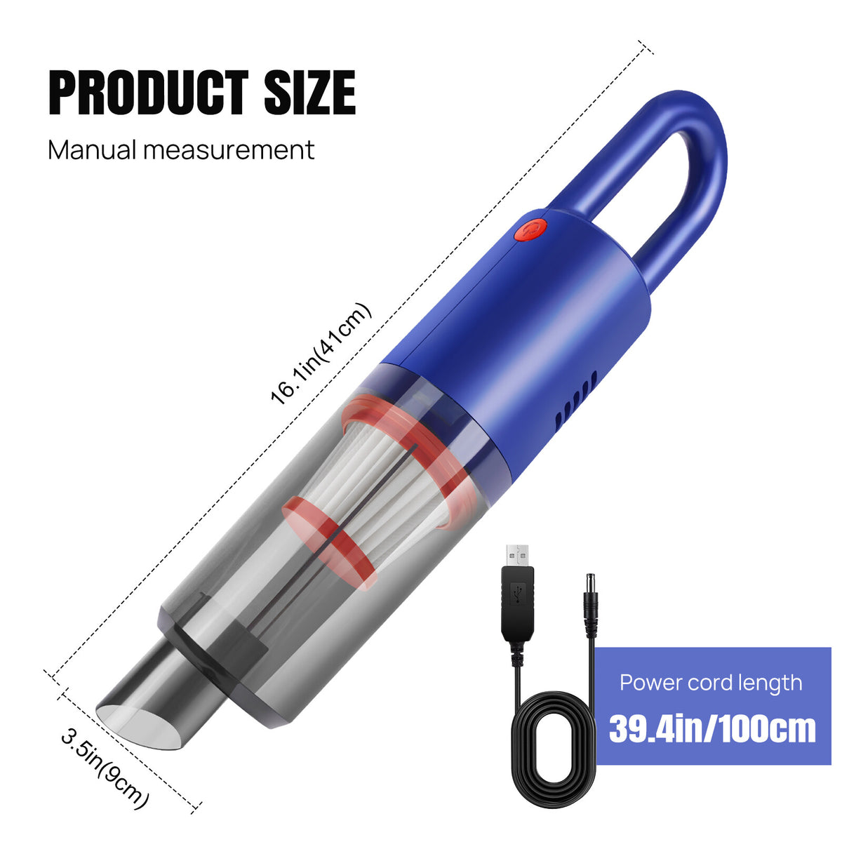 Cordless handheld car vacuum – photo 5