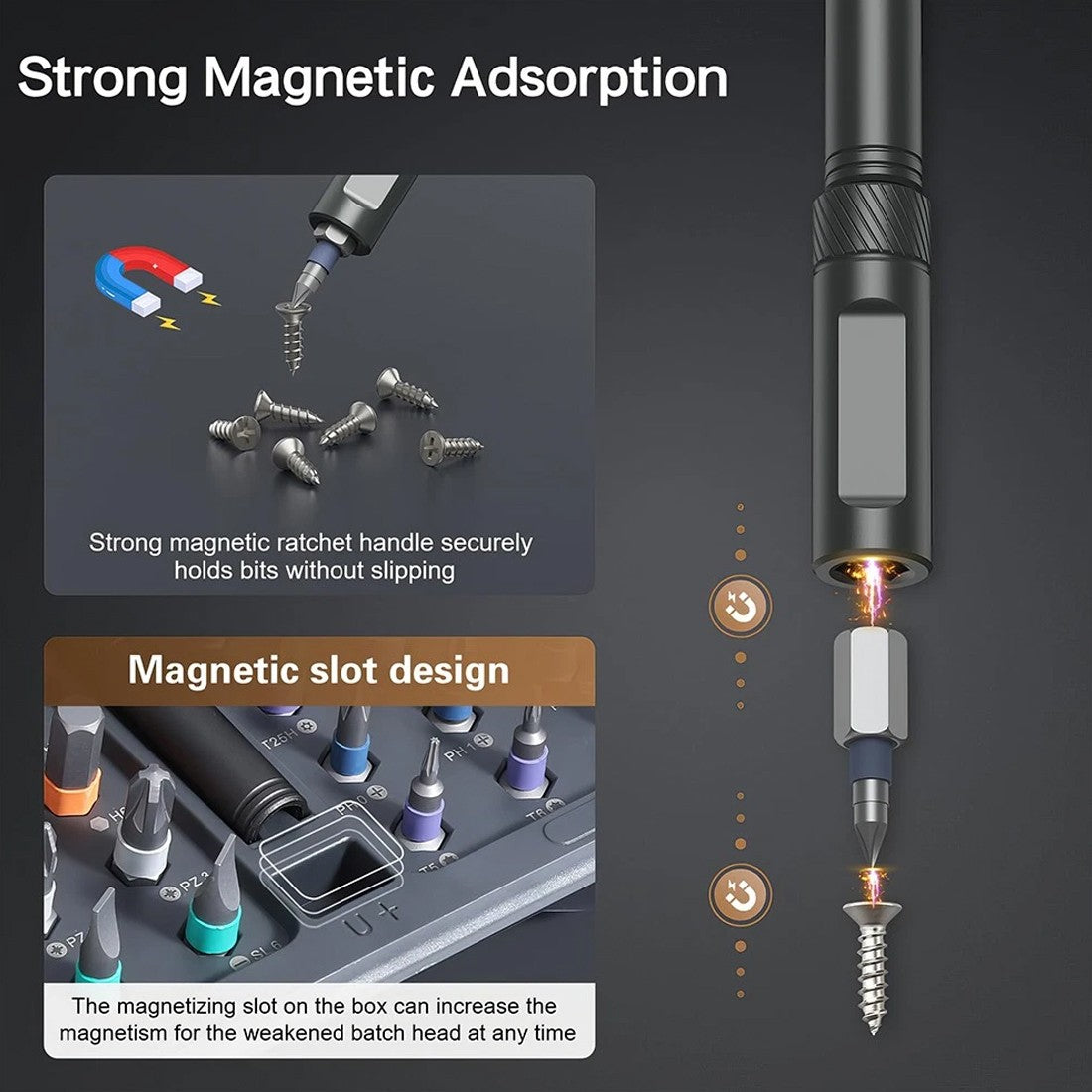 42-in-1 Magnetic Ratchet Screwdriver Set - image 3