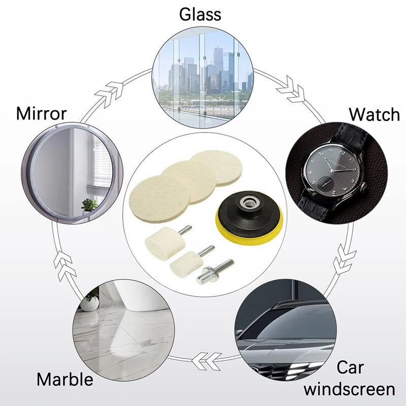 Felt glass polishing kit – photo 6
