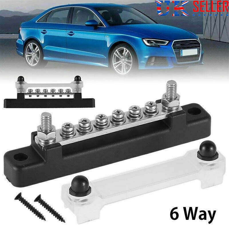 6-Way Power Distribution Bus Bar, 12 V - image 3