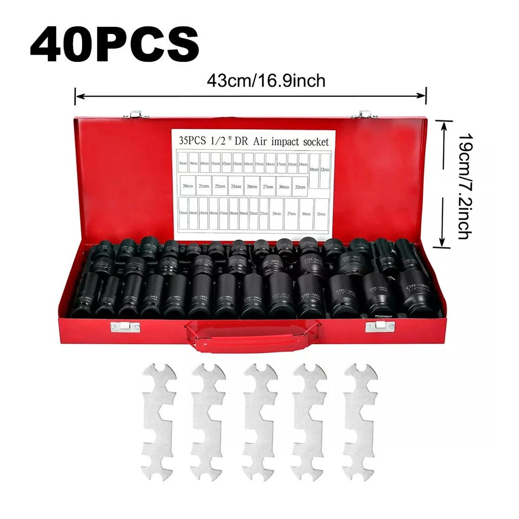 40-piece impact socket set – photo 4
