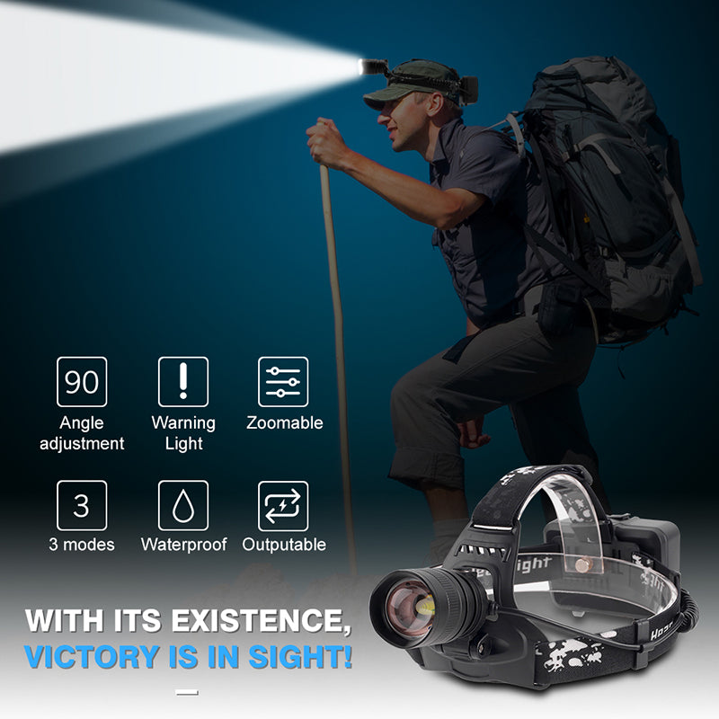 Zoomable LED head torch – photo 3