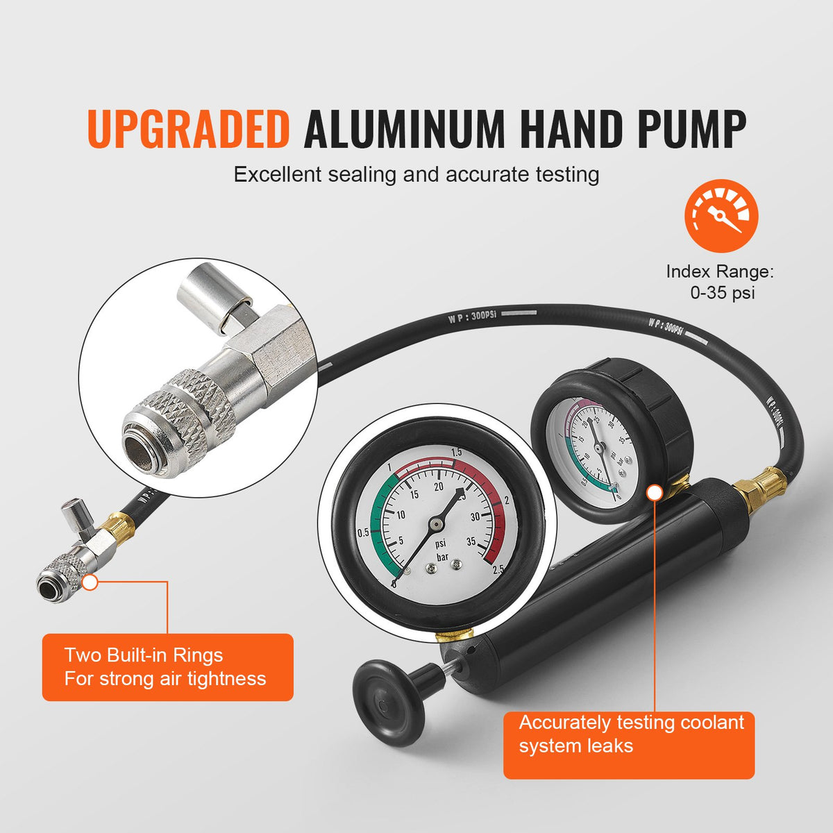 VEVOR radiator pressure tester and refill kit – photo 3